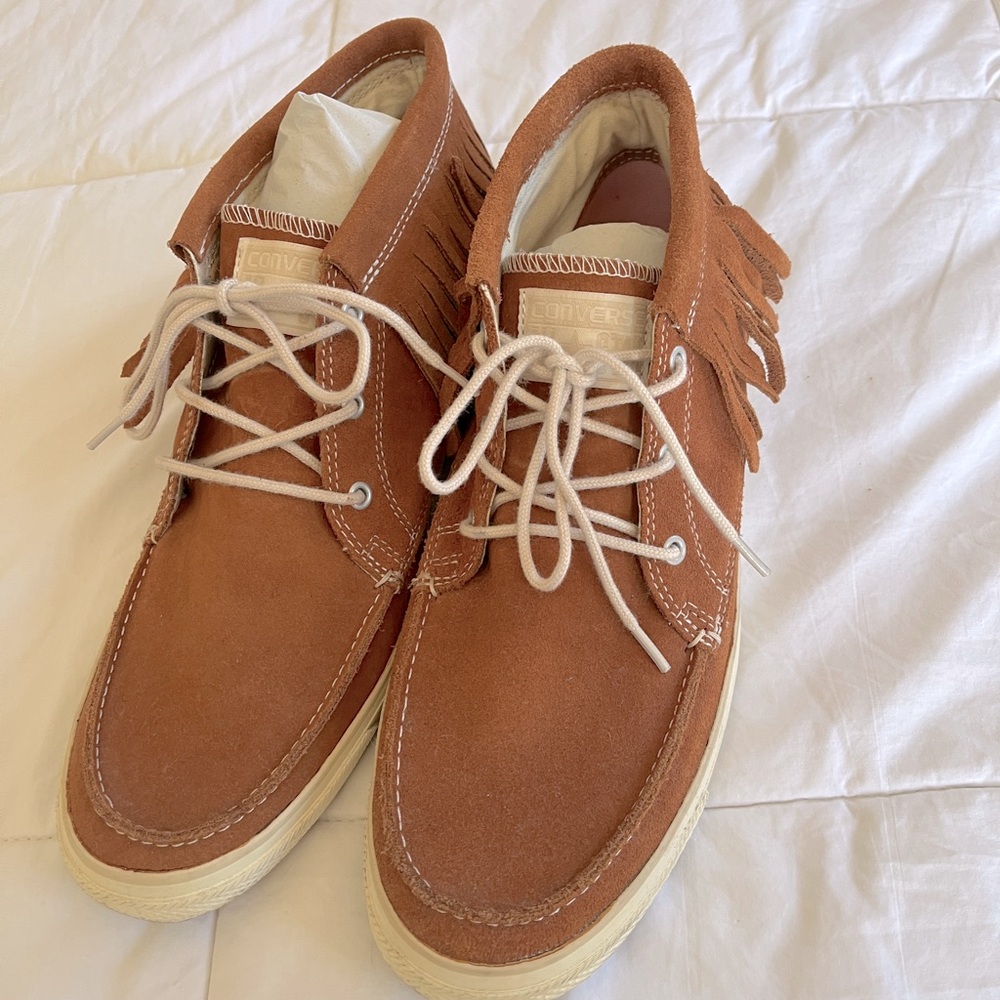 Converse with Suede Upper and Moccasin Fringe Sz 11